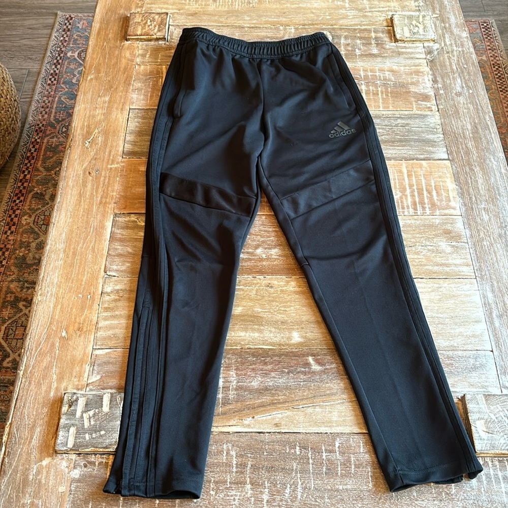 Adidas Black Training Pants Youth Lg